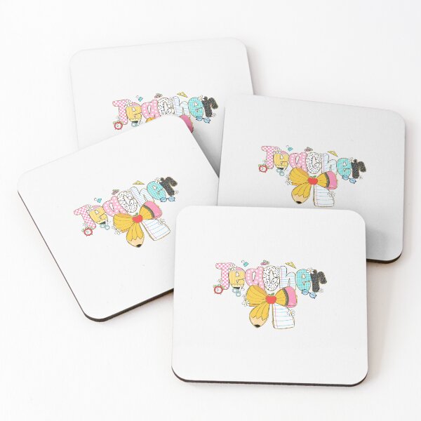 Item preview, Colorful Teacher Shirt with Big Bow and School Supplies designed and sold by diyoor.