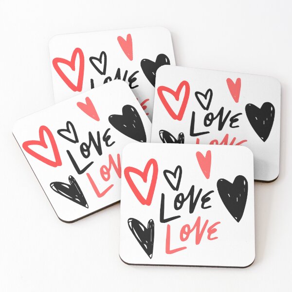 Item preview,  Heart shape and love letter artsy illustration graphic style designed and sold by CameltStudio.