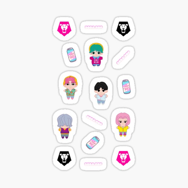 Vista previa del artículo con la obra «Paquete de pegatinas de Soda Pop», diseñado y vendido por Shop Lunarella.