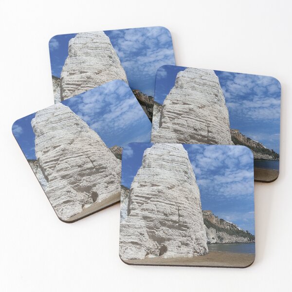 Item preview, Vieste Cliffs with Pizzomunno, Apulia, Italy designed and sold by Igor Pozdnyakov.