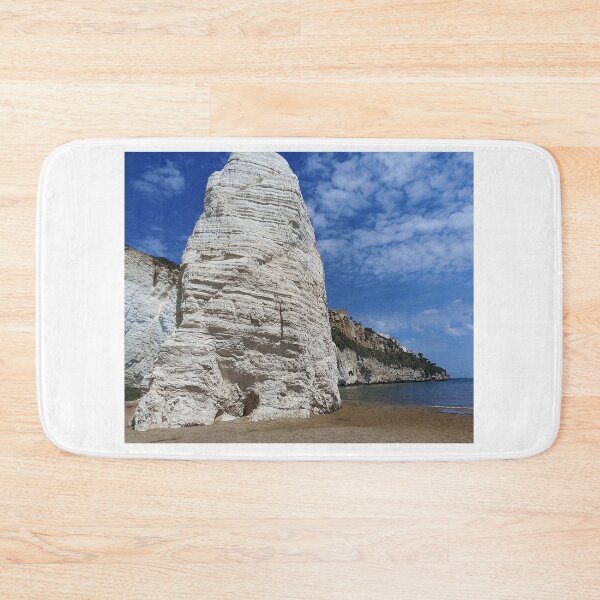 Item preview, Vieste Cliffs with Pizzomunno, Apulia, Italy designed and sold by Igor Pozdnyakov.