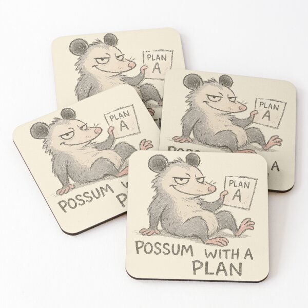 Item preview, Smug Possum – Possum With a Plan designed and sold by fadilow.