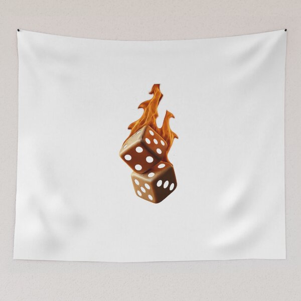 Item preview, Flaming Dice Stack designed and sold by Fleetwood1994.