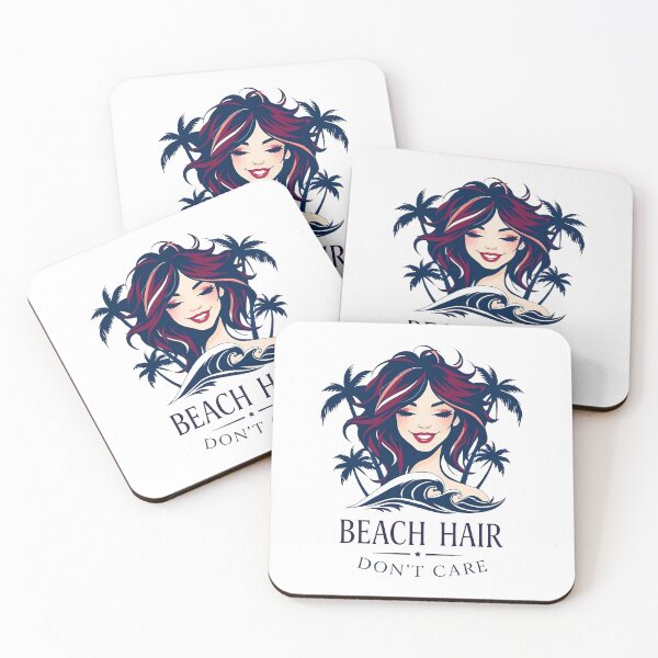 Item preview, Beach Hair Don't Care, Summer Vacation Quote - v.6 designed and sold by QuirkySpark.