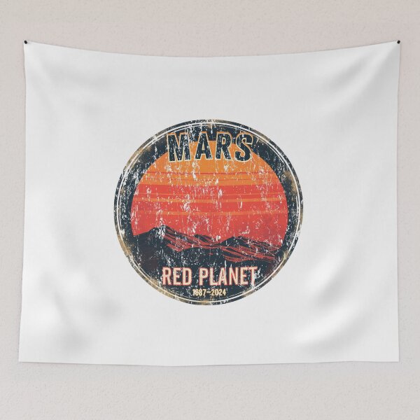 Item preview, Distressed Vintage Mars Red Planet Illustration designed and sold by Jcat7.