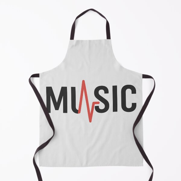 Item preview, MUSIC Wordmark with Heartbeat Line designed and sold by fadilow.