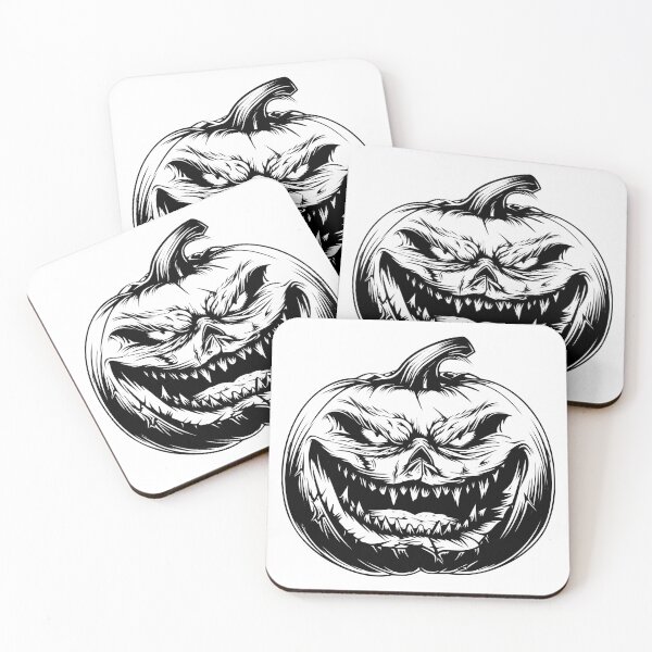 Item preview, Scary Pumpkin Halloween Monster Jack o Lantern Horror Creepy designed and sold by inkoutninja.