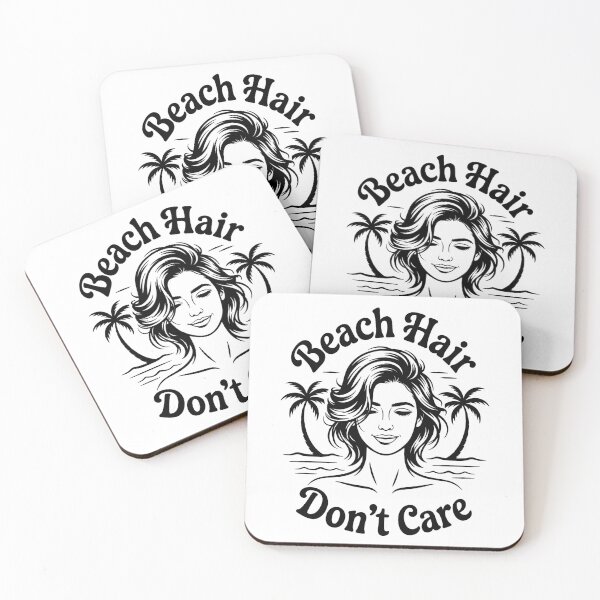 Item preview, Beach Hair Don't Care, Summer Vacation Quote - v.7 designed and sold by QuirkySpark.