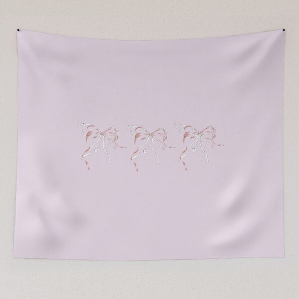 Item preview, Kawaii Pink Ribbon Bows with Heart Charms – Y2K Aesthetic Design designed and sold by lunacustomsph.
