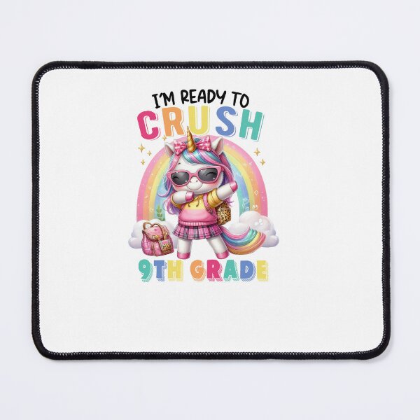 Item preview, Crush 9th Grade Cute Unicorn Rainbow Back To School Girl designed and sold by TalalosART.