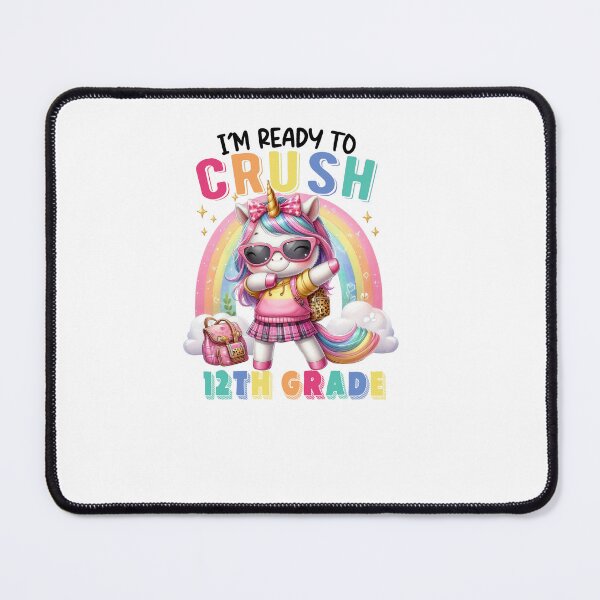 Item preview, Crush 12th Grade Cute Unicorn Rainbow Back To School Girl designed and sold by TalalosART.