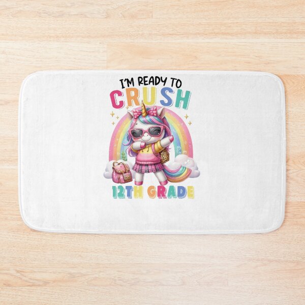 Item preview, Crush 12th Grade Cute Unicorn Rainbow Back To School Girl designed and sold by TalalosART.