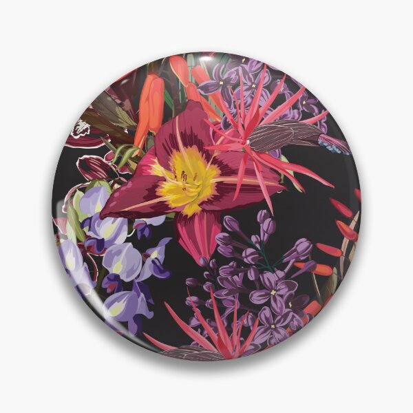 Item preview, Seamless Pattern. Garden flowers. Magical lily, lilac, orchid flowers. Realistic vector image.  designed and sold by MatyKotiv.