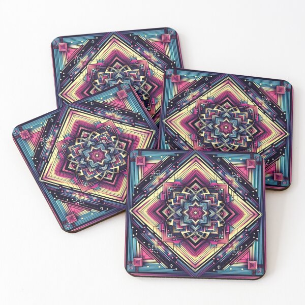 Item preview, Colorful geometric decorative pattern  designed and sold by Dogandesighn.