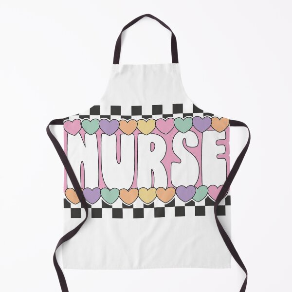 Item preview, Bold Nurse Lettering with Colorful Hearts and Checkerboard Pattern designed and sold by haitrieuic96.