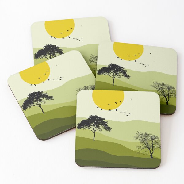 Item preview,  Savannah Sunset Silhouettes: A Minimalist Ode to Nature's Calm designed and sold by BLITZNBLING.