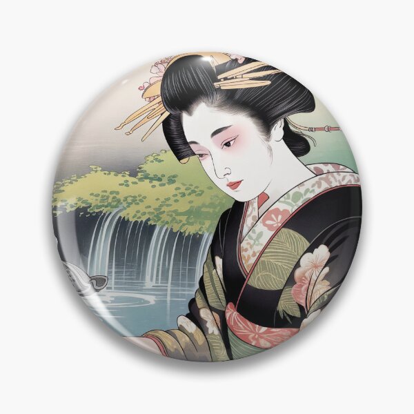 Item preview, Geisha Painting Inspired by Ohara Koson designed and sold by Tamas Das.