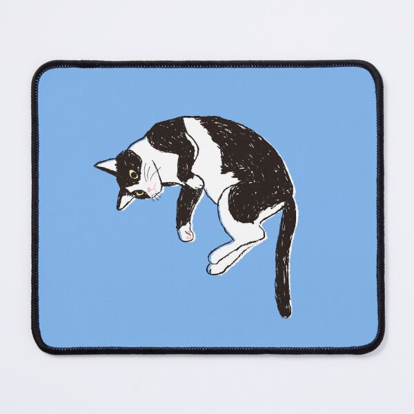 Item preview, Curled Tuxedo Cat with a Curious Look designed and sold by Gumigrida.