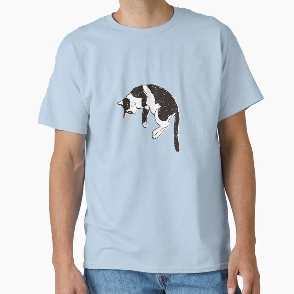 Item preview, Curled Tuxedo Cat with a Curious Look designed and sold by Gumigrida.