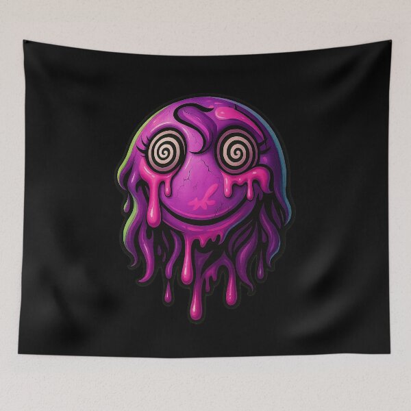 Item preview, Psychedelic Melting Face - Trippy Hypnotic Horror Art designed and sold by lapart.