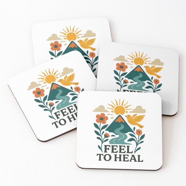Item preview, Floral Serenity with Message “Feel to Heal”  designed and sold by inkNext.
