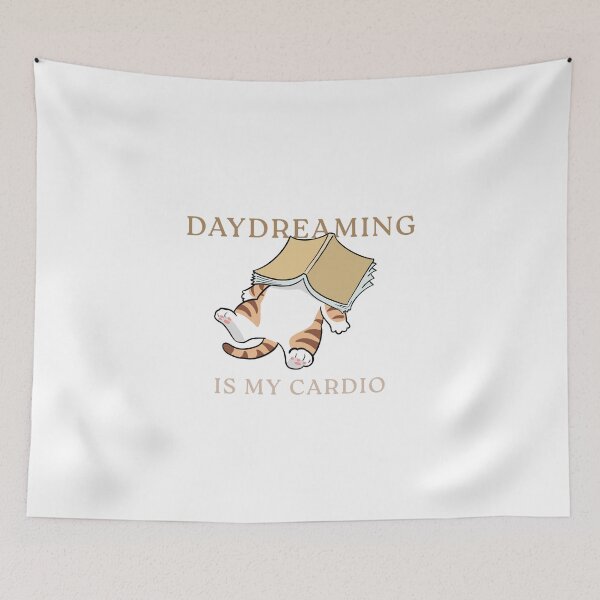 Item preview, Daydreaming is my Cardio Cat designed and sold by TheKittyNook.