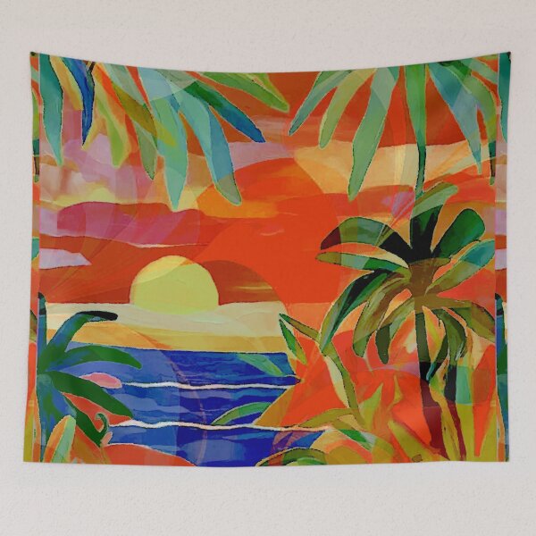 Item preview, Palm Beach Sunset designed and sold by ViaARTfactory.