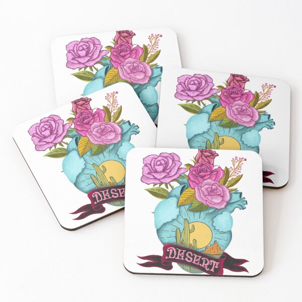 Item preview, Desert flowers Western Sunset Illustration designed and sold by pinkyfish1010.