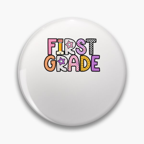 Item preview, First Grade Colorful School Supplies Checkerboard Back To School designed and sold by MOHITSALVI.