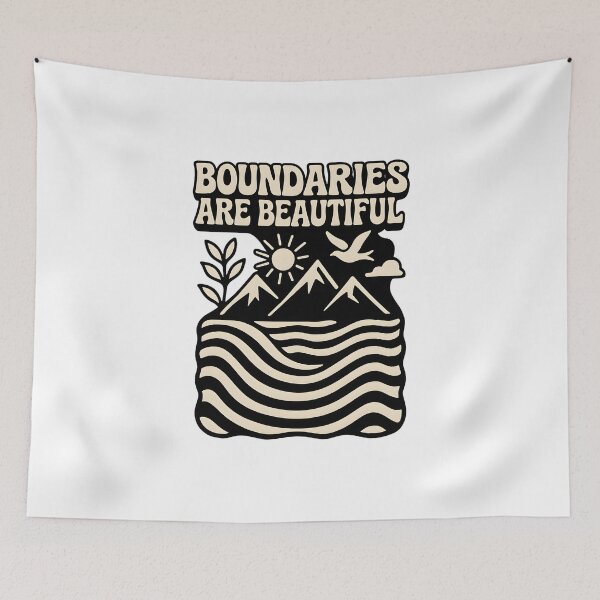 Item preview, Boundaries Are Beautiful – Nature-Inspired Empowerment Design designed and sold by inkNext.