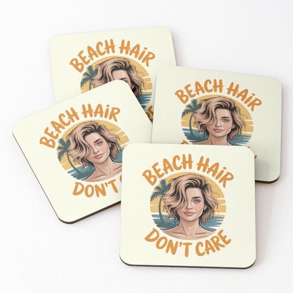 Item preview, Beach Hair Don't Care, Summer Vacation Quote - v.9 designed and sold by QuirkySpark.