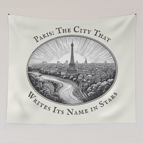 Item preview, Paris City Art – Romantic Line Illustration Print designed and sold by kacperartdesign.
