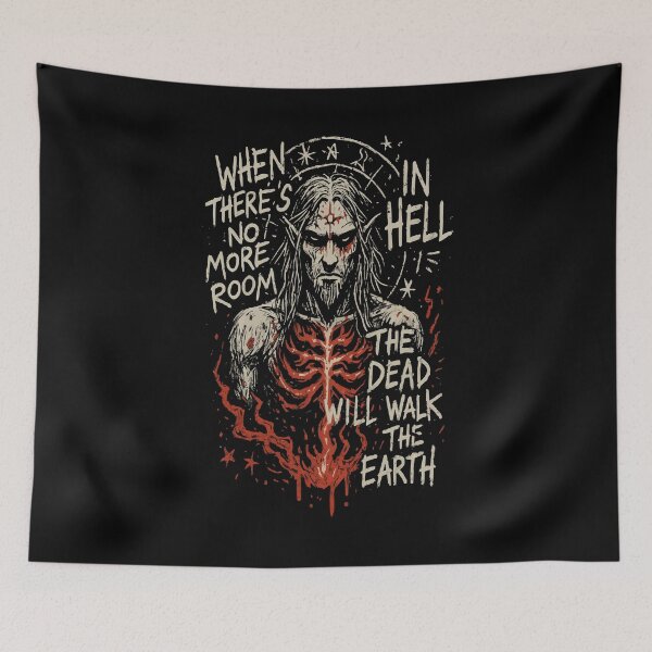 Item preview, When There's No More Room in Hell – Dawn of the Dead Horror Quote designed and sold by Vivid Void Apparel.