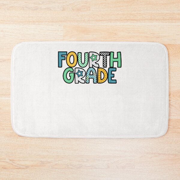 Item preview, Fourth Grade  Colorful School Supplies Checkerboard Back To School designed and sold by MOHITSALVI.