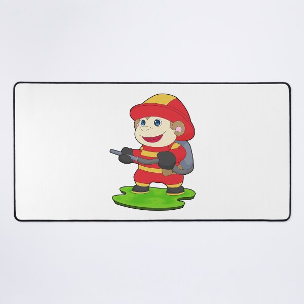 Item preview, Monkey Firefighter Fire helmet Fire department designed and sold by Snabdesign84.