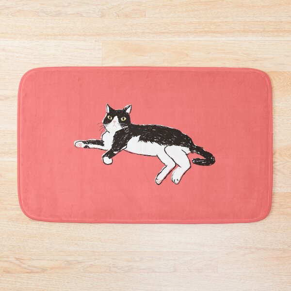 Item preview, Relaxed Tuxedo Cat with Alert Eyes designed and sold by Gumigrida.
