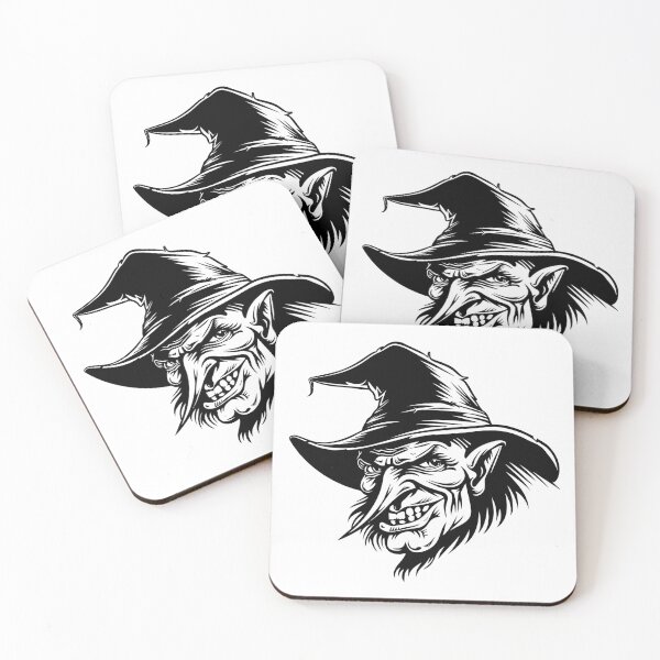 Item preview, Witch Halloween Ugly Sorcerer Face Enchanted Spellcaster designed and sold by inkoutninja.