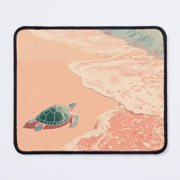 Item preview, Beach Turtle Coastal Retro Art designed and sold by SurfolioPrints.