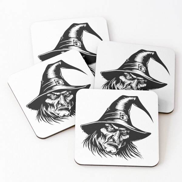 Item preview, Witch Halloween Ugly Sorcerer Face Enchanted Spellcaster designed and sold by inkoutninja.