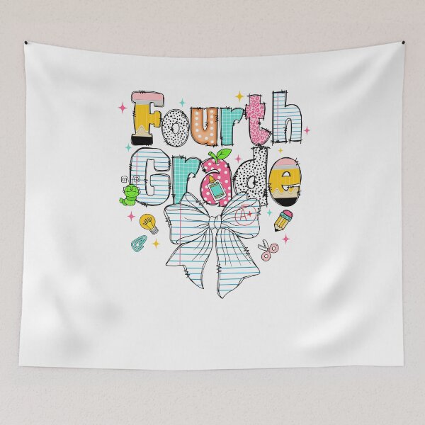 Item preview, fourth grade Preppy Back to School Bow designed and sold by cawtoon.