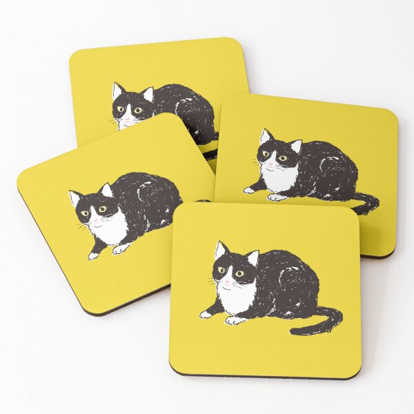 Item preview, Neatly Seated Tuxedo Cat designed and sold by Gumigrida.