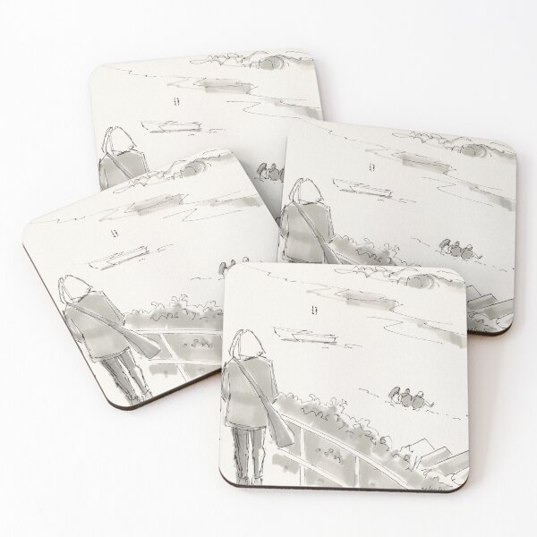 Item preview, People looking at the waves from a cliff top designed and sold by MikeJory.