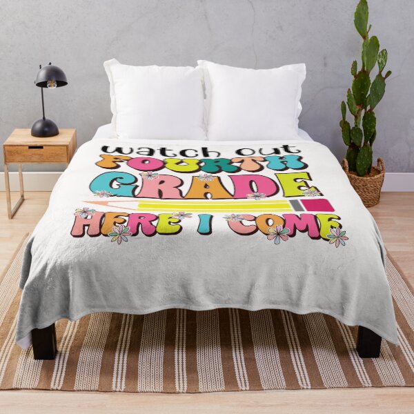 Item preview, Fouth Grade Here I Come Groovy Pencil Flower Back To School designed and sold by cawtoon.