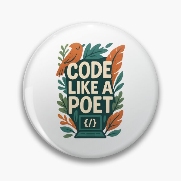 Artikelvorschau, Code Like a Poet – Digitale Harmonie in voller Blüte entworfen und verkauft von inkNext.