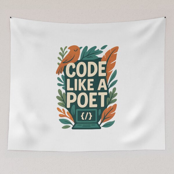 Item preview, Code Like a Poet – Digital Harmony in Bloom designed and sold by inkNext.