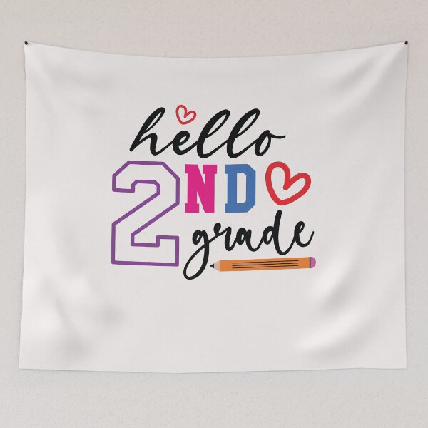 Item preview, Hello 2nd Grade Heart Pencil Back to School designed and sold by cawtoon.