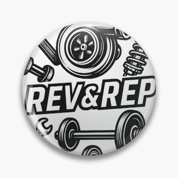 Item preview, Rev&Rep Turbo Gym Fusion Sticker designed and sold by RevAndRep.