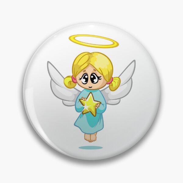 Item preview, Cute Blue BunnCute Cartoon Angel Girl with Star – Child-Friendly Heavenly Designy with Cute Cartoon Kids – Happy Boy and Girl IllustrationHeart – Valentine’s Day Cartoon Design designed and sold by TeesHearts100.