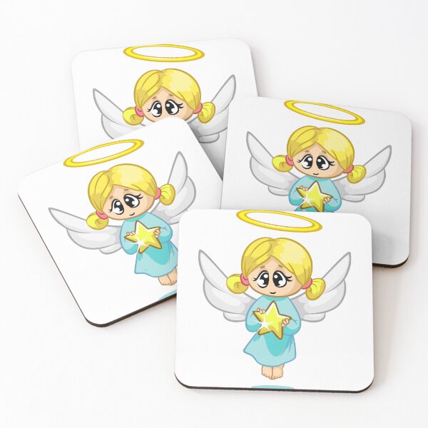 Item preview, Cute Blue BunnCute Cartoon Angel Girl with Star – Child-Friendly Heavenly Designy with Cute Cartoon Kids – Happy Boy and Girl IllustrationHeart – Valentine’s Day Cartoon Design designed and sold by TeesHearts100.
