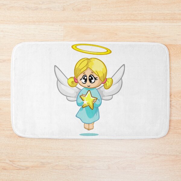 Item preview, Cute Blue BunnCute Cartoon Angel Girl with Star – Child-Friendly Heavenly Designy with Cute Cartoon Kids – Happy Boy and Girl IllustrationHeart – Valentine’s Day Cartoon Design designed and sold by TeesHearts100.